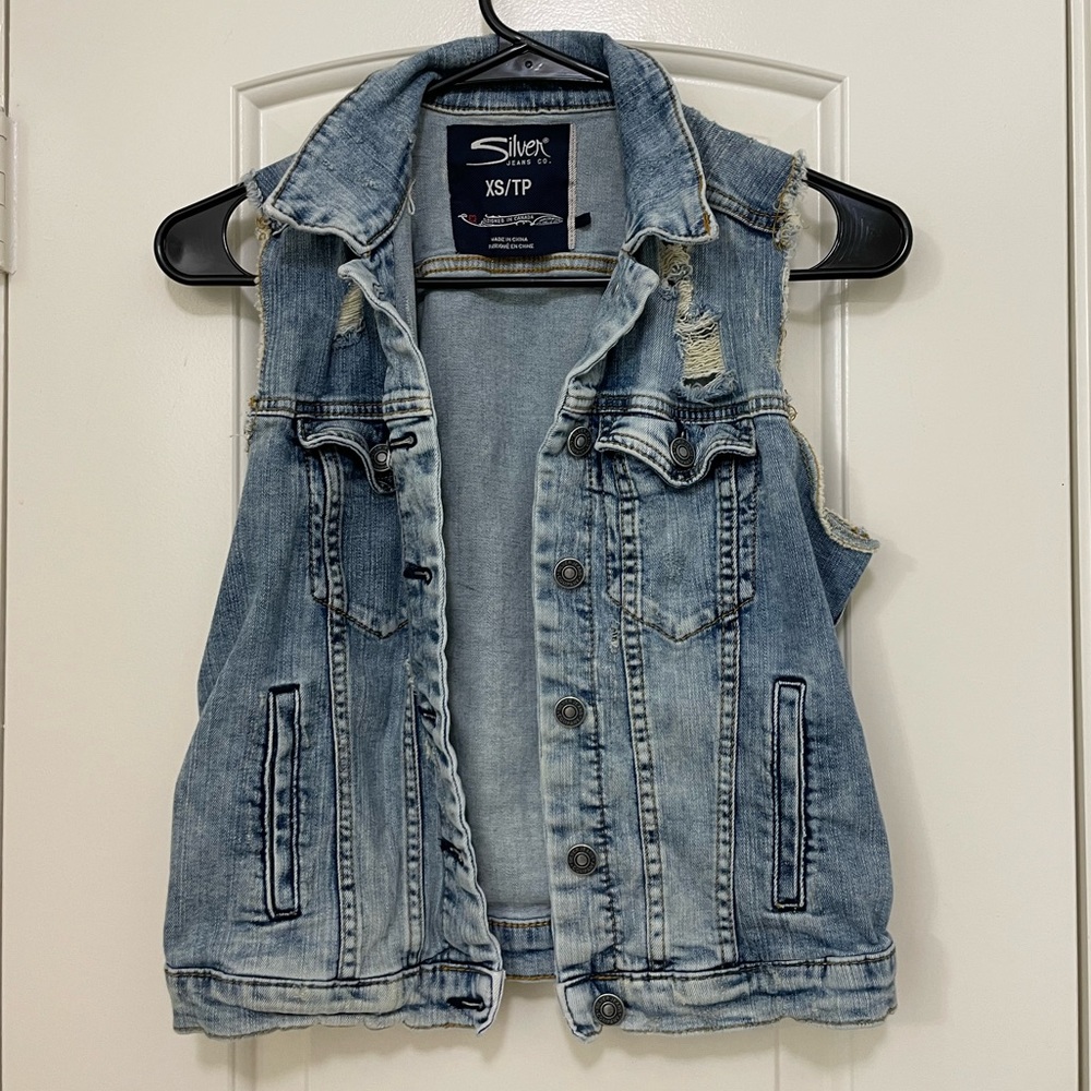 Silver Jeans Co Jean indigo vest